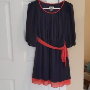 Blue and Orange Dress